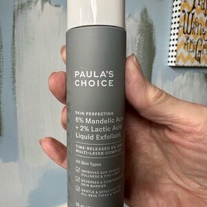 NWT Paula's Choice 6% Mandelic Acid + 2% Lactic Acid Liquid Exfoliant 3 Oz